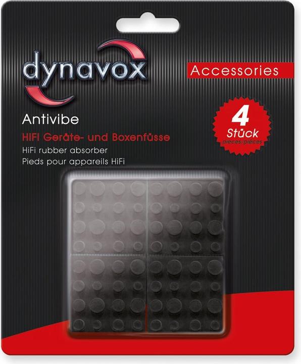 Produktbild Dynavox Antivibe Geräteund Boxenfüsse Gummi quadr. 40 x 40 mm 4er Set (Audiogerät Bildschirm-Schutzfolie)