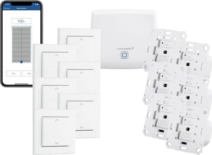 Image du produit Homematic IP Kit de démarrage ombrage pour 6 volets roulants