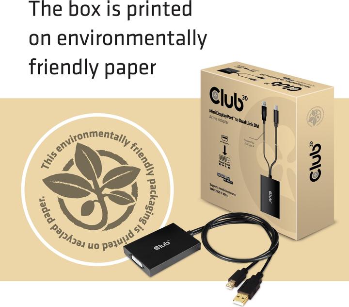 Actual product image Club 3D CAC-1130 (USB-A, Mini DP, 6.10 cm)