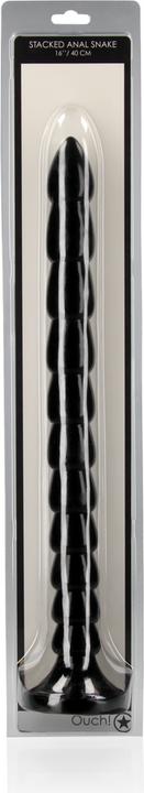 Actual product image Ouch! Stacked Anal Snake - 16"/ 40 cm