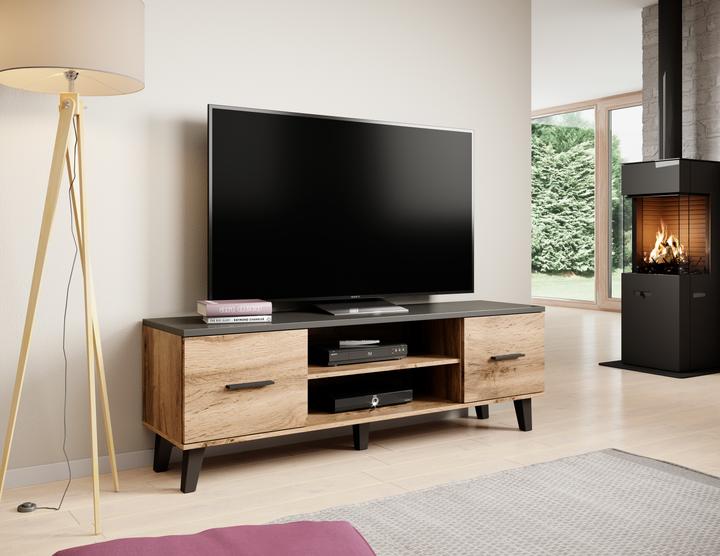 Produktbild Cama RTV LOTTA 160 2D2K WOT+B TV-Ständer & Entertainment-Center 1 Regale (160 x 40 x 53 cm)