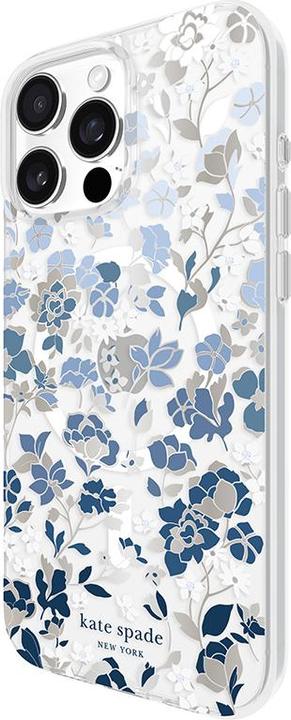 Image du produit Kate Spade Protective Gems MagSafe - Étui pour iPhone 16 Pro Max (bleu fleuri) (Apple iPhone 16 Pro Max)