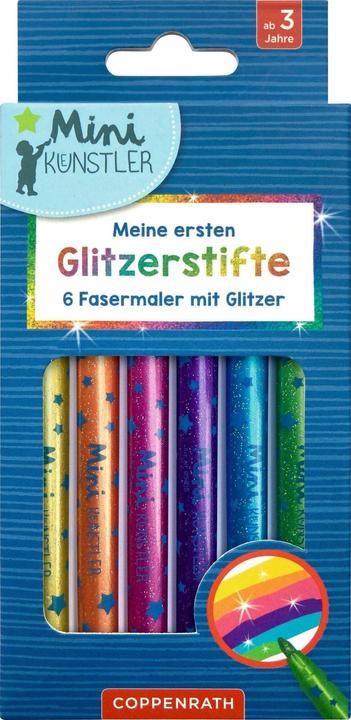 Produktbild Meine ersten Glitzerstifte (Lila, Blau, Gelb, Grün, Orange, Pink, 6 x)