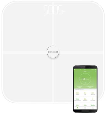 Actual product image Concept VO4010 Personal Scale Rectangle Electronic Personal Scale (180 kg)