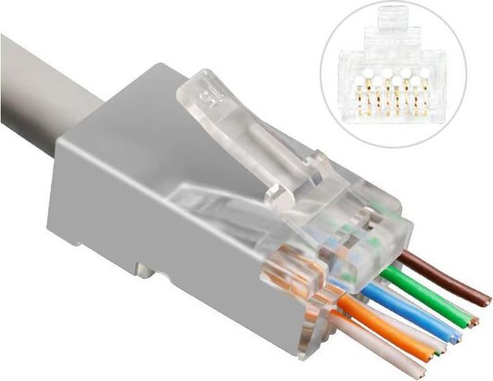 Produktbild MicroConnect KON512-50EZ Drahtverbinder RJ45 (Netzwerkkabel Stecker)