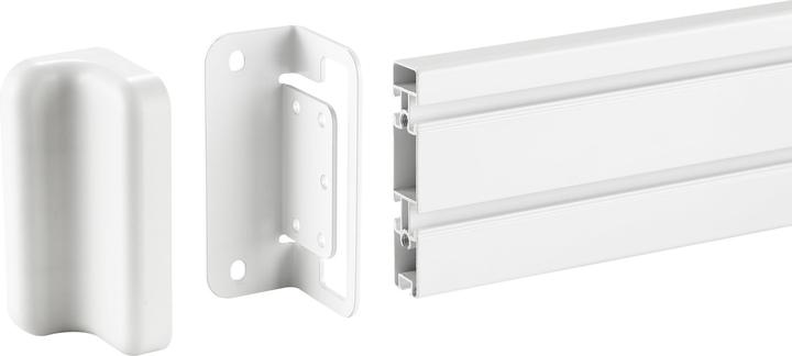 Produktbild InLine Slatwall Befestigungswinkel für Wandhalterung Panel - weiss - 2er-Set