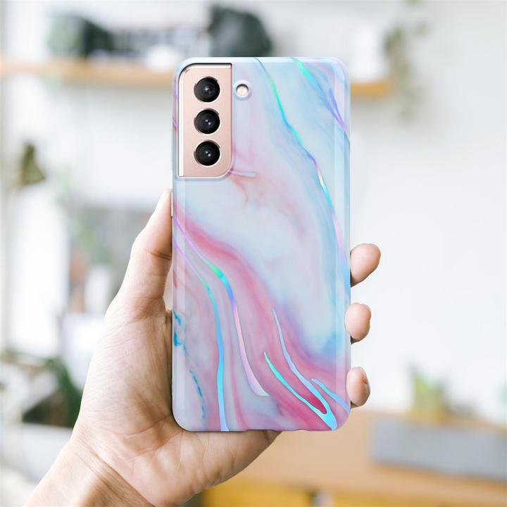 Actual product image Cadorabo IMD TPU Colorful Marble Cover (Samsung Galaxy S21 5G)