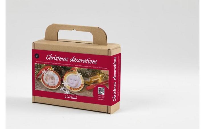 Produktbild Creativ Company Bastelset Weihnachtskugeln Bilderrahmen Foto