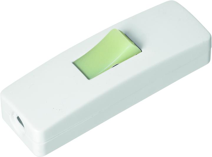 Steffen Intermediate switch Fluo 2-pole 6A, white