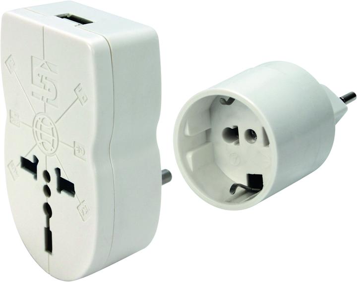 Immagine prodotto Steffen Adattatore World Socket 1xUSB - Svizzera T12, uscita 5V/2300mA