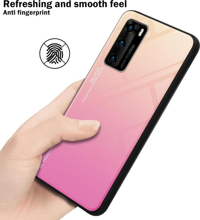 Actual product image Cadorabo TPU 2 colors glass cover (Huawei P40)