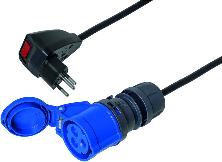 Produktbild Steffen Td Verlängerung 3x1.5mm 2m sw RESET Stecker T12 (2 m, CEE 16/3)
