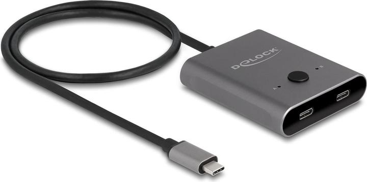 Actual product image Delock USB 10 Gbps USB Type-C Switch 2 to 1 bidirectional 8K (USB-C, 2 Ports)
