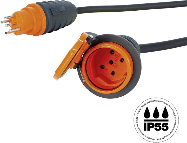 Produktbild Steffen Industrie-Verlängerungskabel GdV 5x2.5mm2 5m T15 IP55 (5 m, Typ 15)