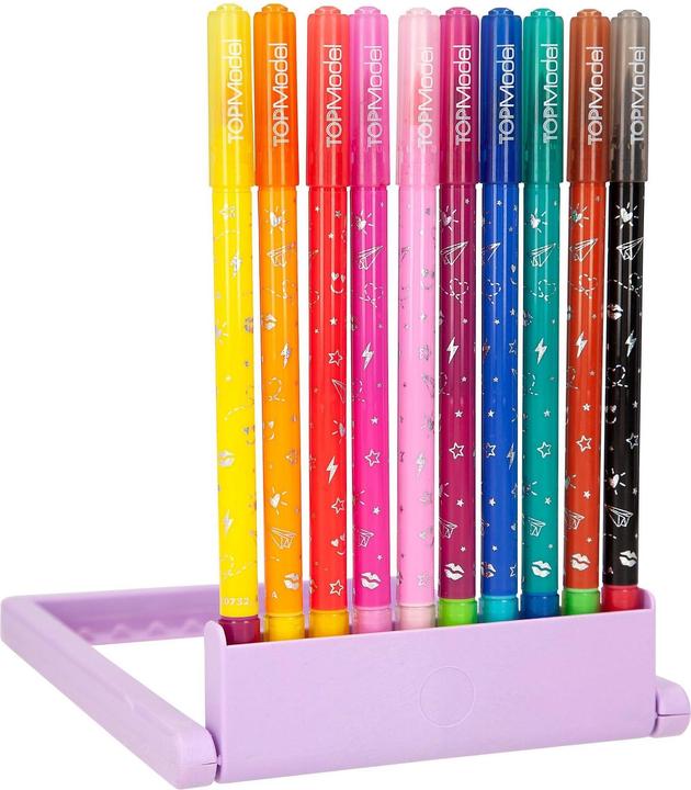 Immagine prodotto Depesche Penne in fibra Magic Top Model 10 pezzi (Multicolore, 10 x)