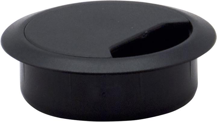 Actual product image Steffen Table cable grommet black 72x60x21mm hole 60mm Ø (Cable hole, 7.20 cm)