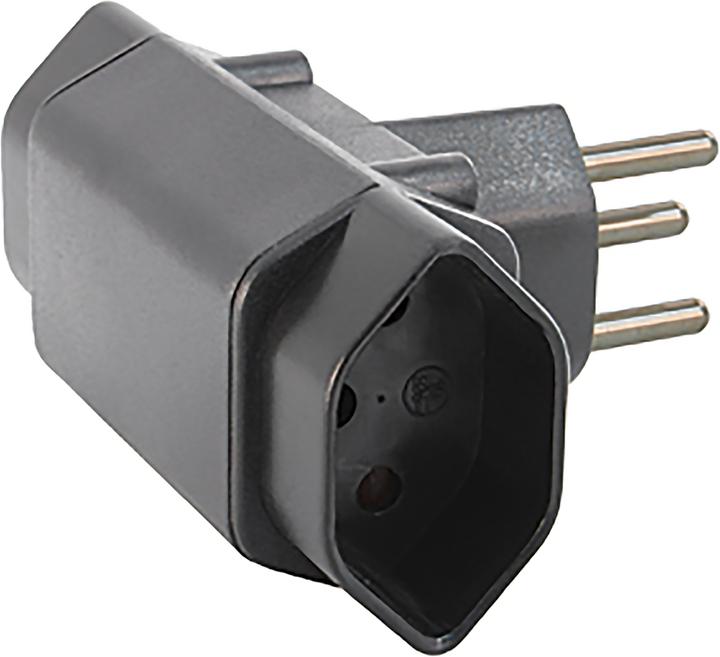 Actual product image Steffen Branch plug 2xT13 black, flat (Type 13, 2 x)