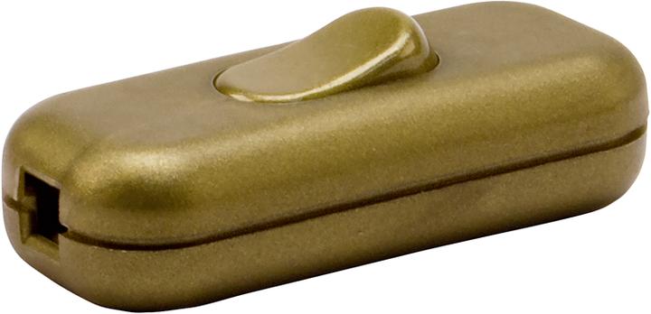 Steffen Interrupteur à bascule or 1p pour câble rond, 26x15mm