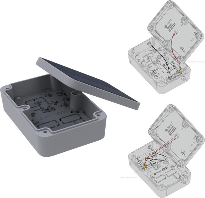 Actual product image RAK Wireless WisBlock Unify Solar housing IP67 150x100x45