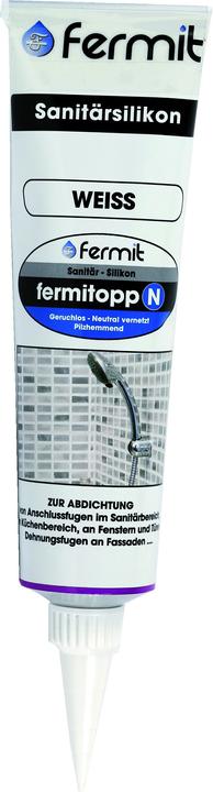 Immagine prodotto Fermit Silicone sanitario (0.12 kg, Bianco, 100 ml)