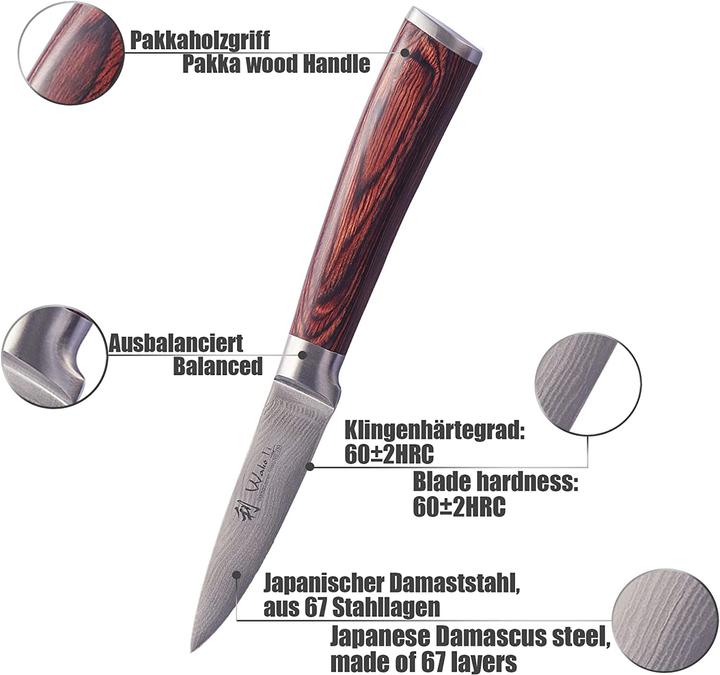 Image du produit Wakoli Couteau damassé (8.50 cm)