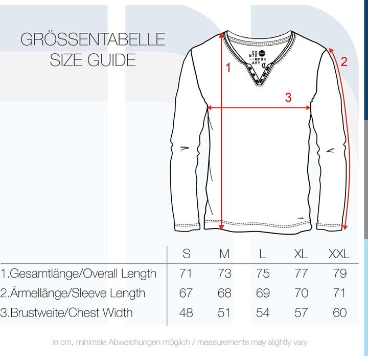 Actual product image Solid Tinox Men's Longsleeve With V-Neck Made Of 100% Cotton (L)