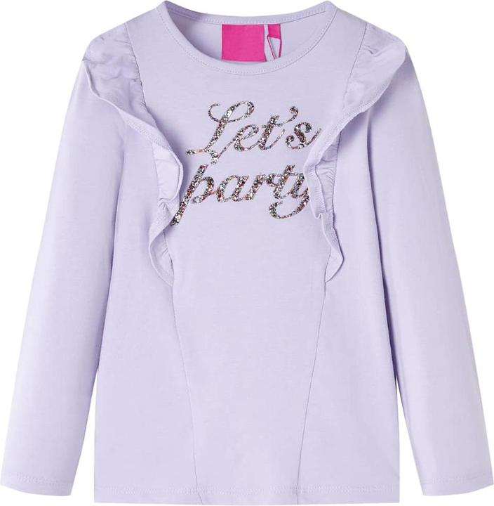 Produktbild VidaXL Kinder-Langarmshirt Helllila 104,Material: 95 % Baumwolle. 5 (104)