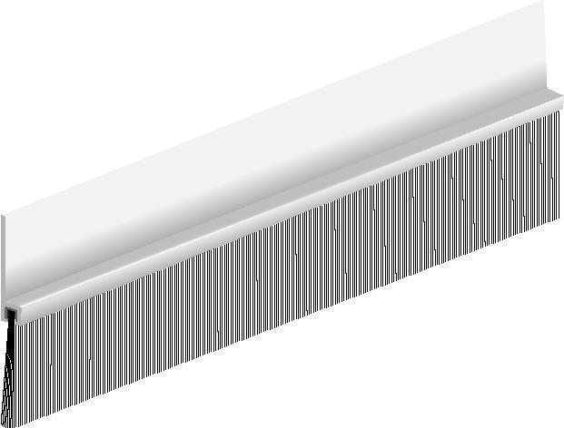 Elton Ellen Türbodendichtung IBS 80 z. schrauben Alu silber, H 79 x L 2500mm, BH 39mm