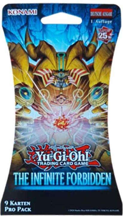 Actual product image Yu-Gi-Oh The Infinite Forbidden Cardboard Blister Pack - 1st Edition -! - EN (German, Booster Pack)