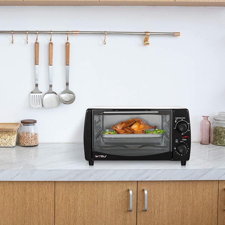Produktbild Woltu Mini Backofen 12 Liter, Weiss+schwarz