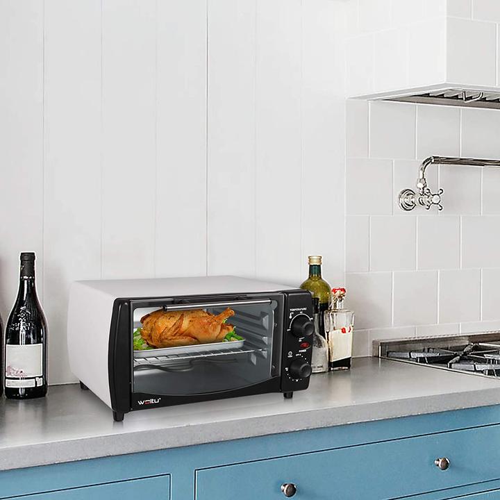 Produktbild Woltu Mini Backofen 12 Liter, Weiss+schwarz