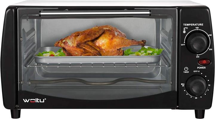 Produktbild Woltu Mini Backofen 12 Liter, Weiss+schwarz