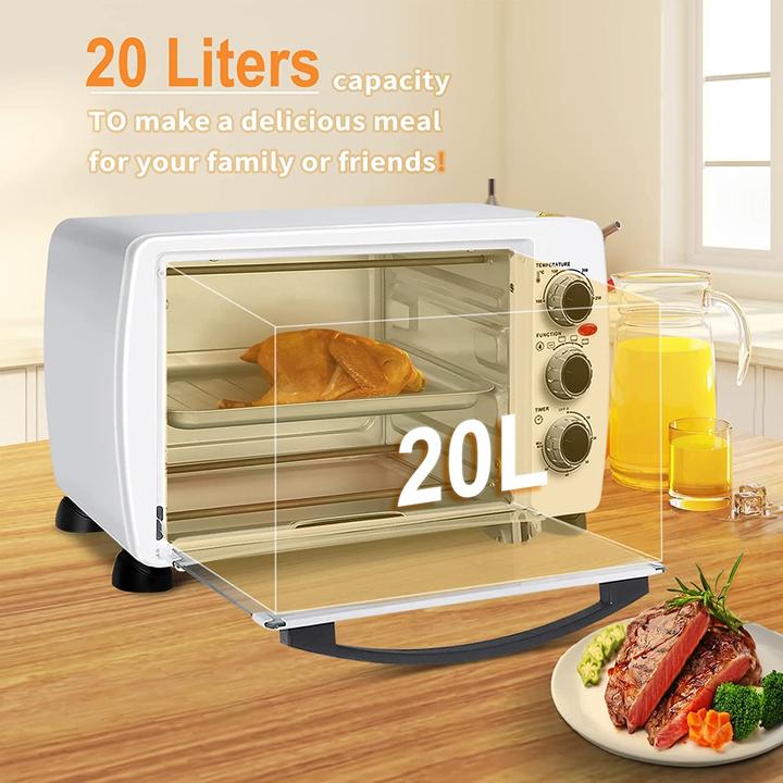 Actual product image Woltu Mini Backofen 20 Liter Weiss