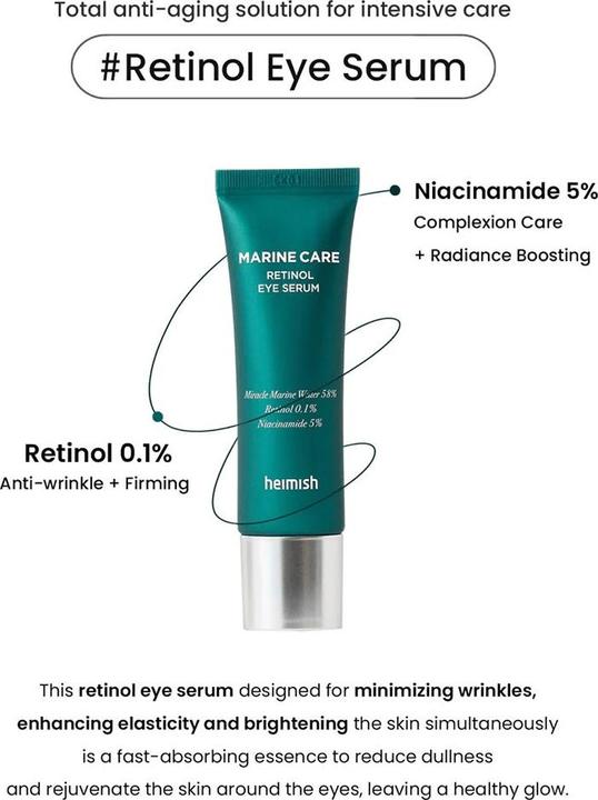 Heimish Marine Care Retinol Eye Serum (Serum, 30 ml, Nacht)