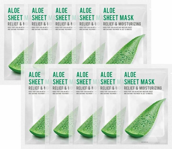 Produktbild Eunyul Sheet Mask Aloe moisturizing and soothing face mask with aloe vera 22ml (22 ml)