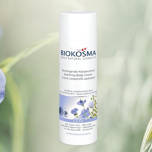 Actual product image Biokosma Beruhigende Körpercreme BIO-Alpen Lein BIO-Hafer (Body cream, 200 ml)