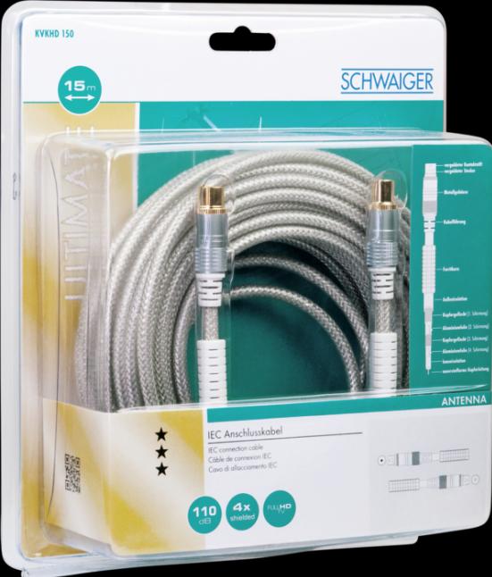 Productafbeelding Schwaiger Antenne aansluitkabel (110 dB, Antennekabel)