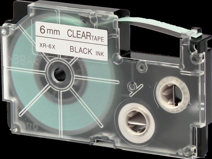 Actual product image Casio Beschr.band 6mm transp.-schw. (0.60 cm, Black)