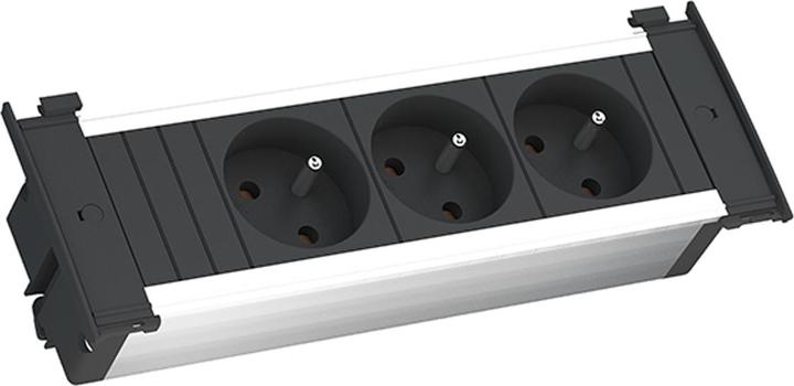 Produktbild Bachmann Steckdoseneinheit KAPSA S, 3-fach, UTE, 2 m (3 x, CEE 7/5, CEE 7/3, 2 m)