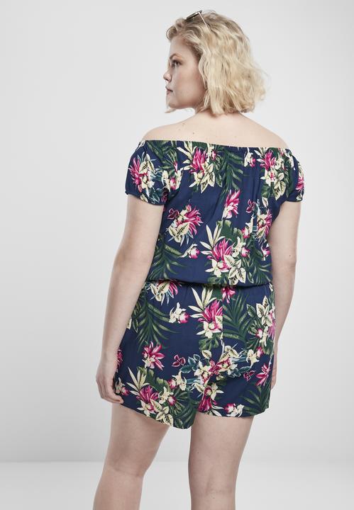 Image du produit Urban Classics Ladies AOP Off Shoulder Short Jumpsuit (5XL)
