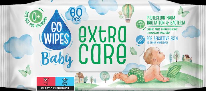 Gowipes Lingettes bébé EXTRA CARE Antibactérien avec allantoïne, 16x60 lingettes bébé