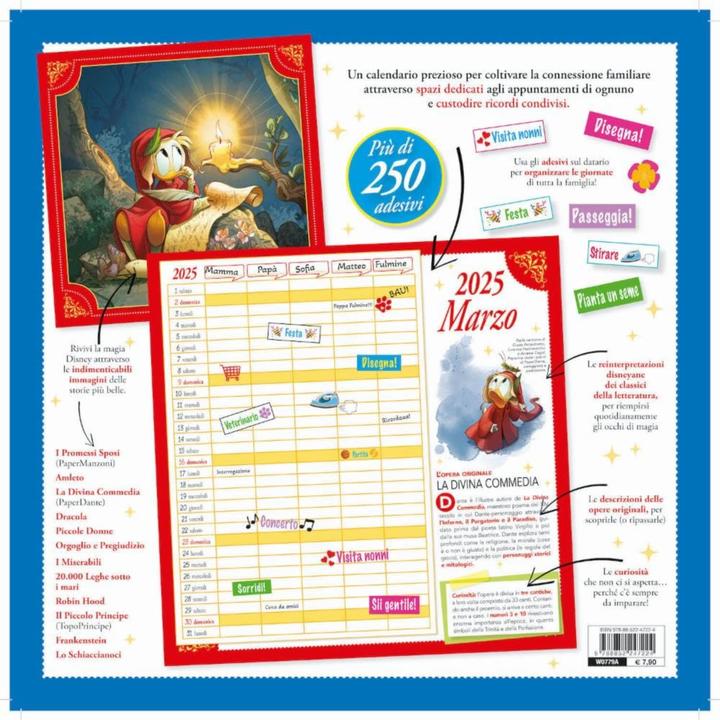 Immagine prodotto Calendario letterario per la famiglia Disney 2025