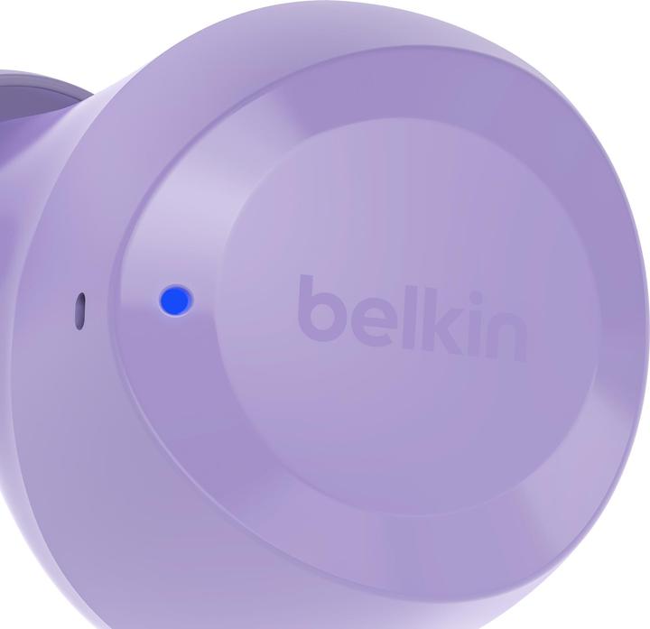 Produktbild Belkin wireless soundform bolt tws hellviolett (keine Geräuschunterdrückung, 38 h, Kabellos)