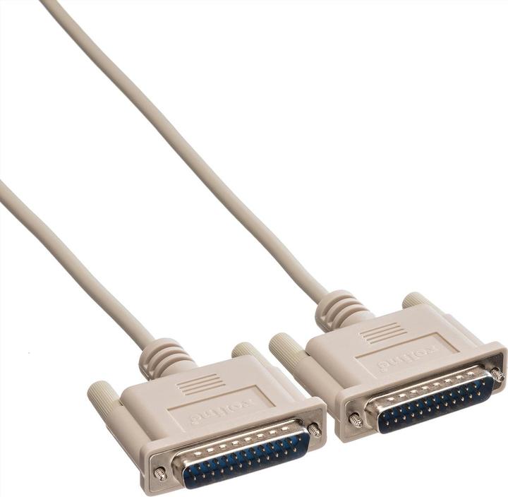 Actual product image Roline Serial cable, male Sub-D 25 / male Sub-D 25 (3 m, VGA)