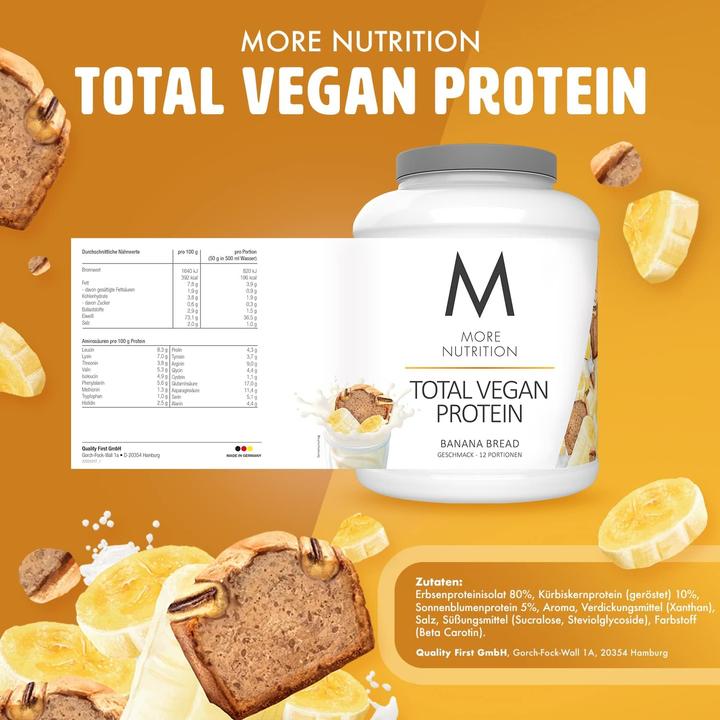 Image du produit More Nutrition Total des protéines (Banane, 1 pcs, 600 g)