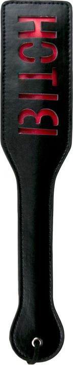 Fetish Collection Zwarte Leren Paddle Bitch