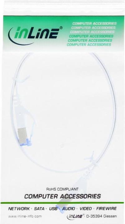 Immagine prodotto InLine Cavo patch piatto U/FTP (U/FTP, CAT6a, 0.50 m)