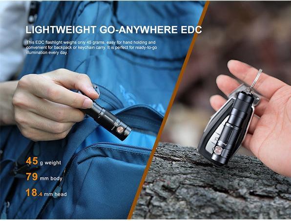 Actual product image Fenix E09R (7.90 cm, 600 lm)