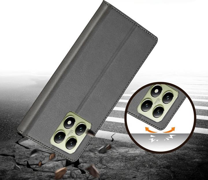 Actual product image LC.Imeeke Xiaomi 14T - Leather Case Cover (Xiaomi 14T)