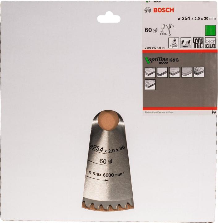 Immagine prodotto Bosch Professional Zubehör Lama circolare per legno PRO, 254 x 2 x 30 mm